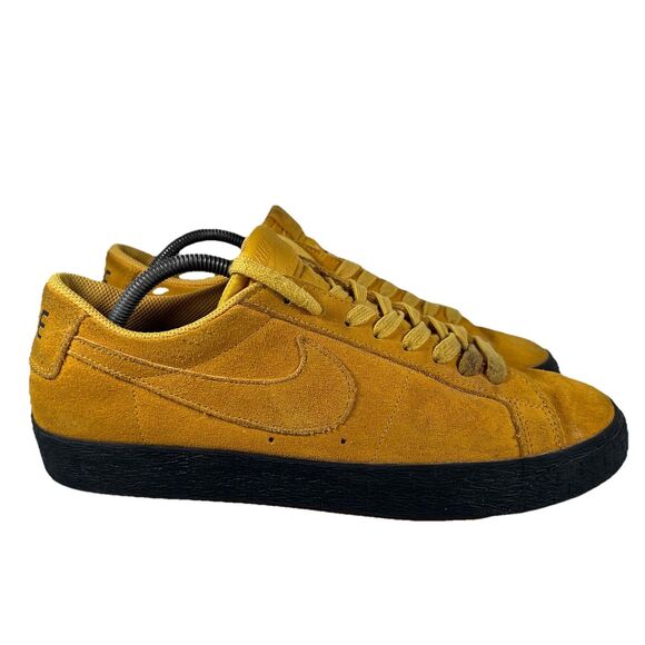 Nike Other - Nike SB Zoom Blazer Low Yellow Ochre Suede Skateboard Shoes Men's Size 11